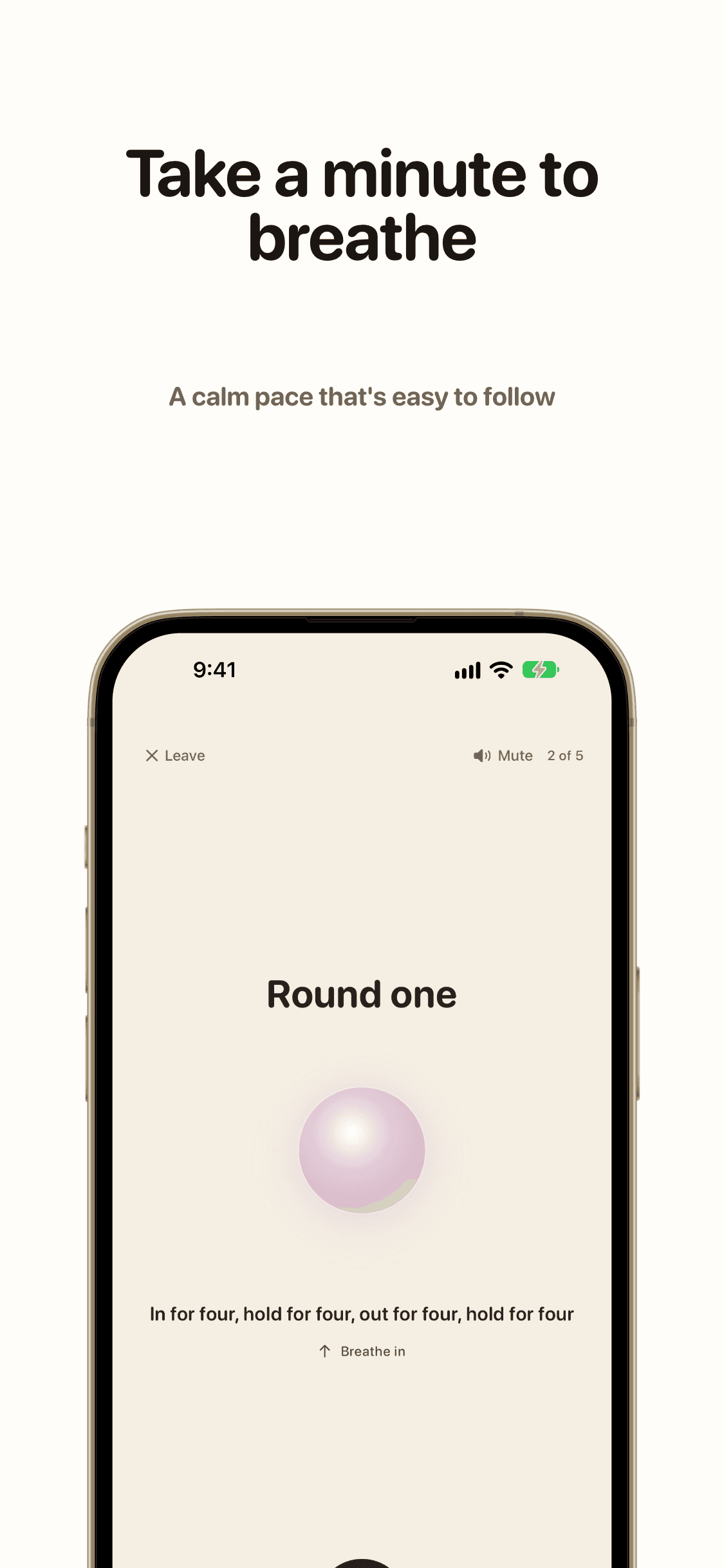 Take a breath FeelGood app preview