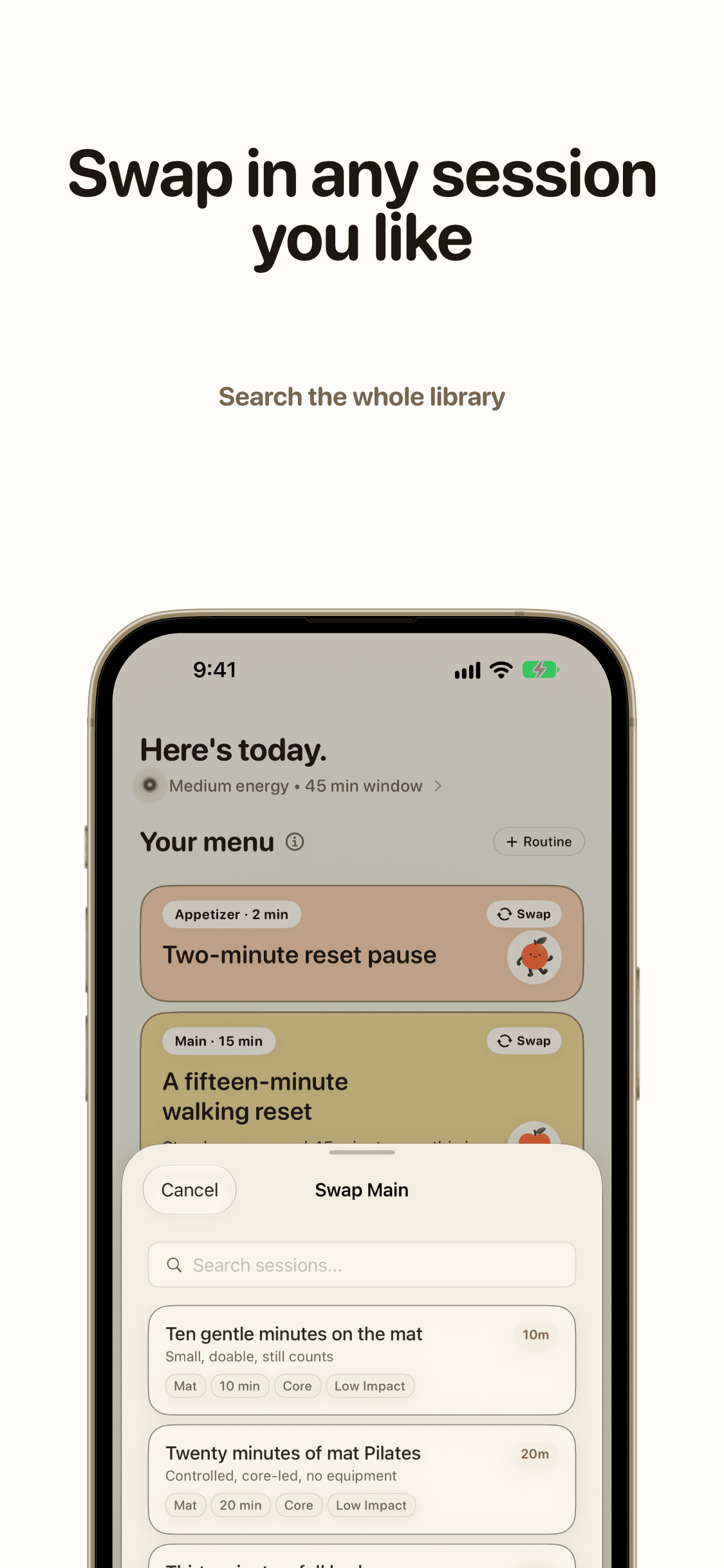 Make it yours FeelGood app preview